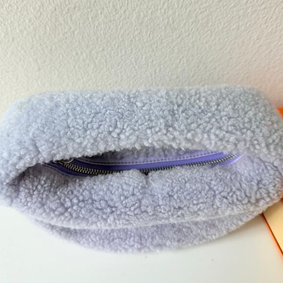 BY FAR Baby Cush‎ Lilac Shearling Chain Strap Shoulder Bag - Picture 7 of 7